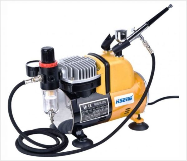 Airbrush compressor kit AS18CK (ΚΟΜΠΡΕΣΕΡ ΜΕ ΑΕΡΟΓΡΑΦΟ) - Image 2