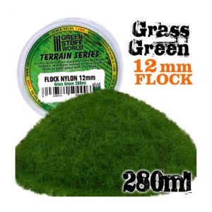 Static Grass Flock 12mm Grass Green 280 ml
