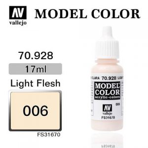 Model Color Acrylic Paint - Vallejo 17ml - Light Flesh 70928