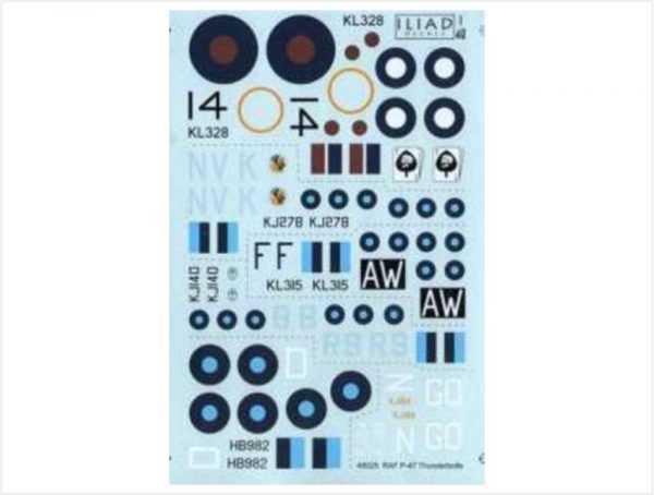 Iliad Design 48025 1/48 Republic P-47D Thunderbolt Bubble and Razorbacks - Image 2