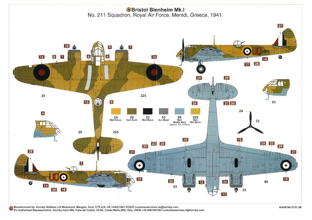 AIRFIX 09190 1/48 Bristol Blenheim Mk.1 - Image 2