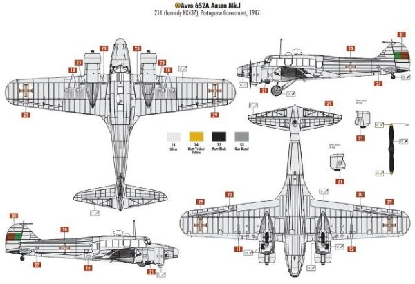 AIRFIX 09191A 1/48 Avro Anson Mk.I HAF - Image 35