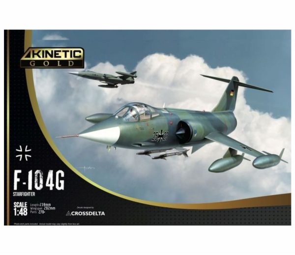 Kinetic Model Kits 48083 1/48 F-104G German AF and Marine Gold series
