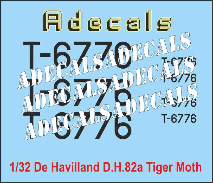ADECALS 1/32 de Havilland D.H.82a Tiger Moth HAF - Image 2