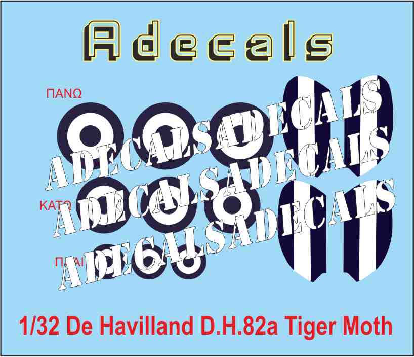 ADECALS 1/32 de Havilland D.H.82a Tiger Moth HAF