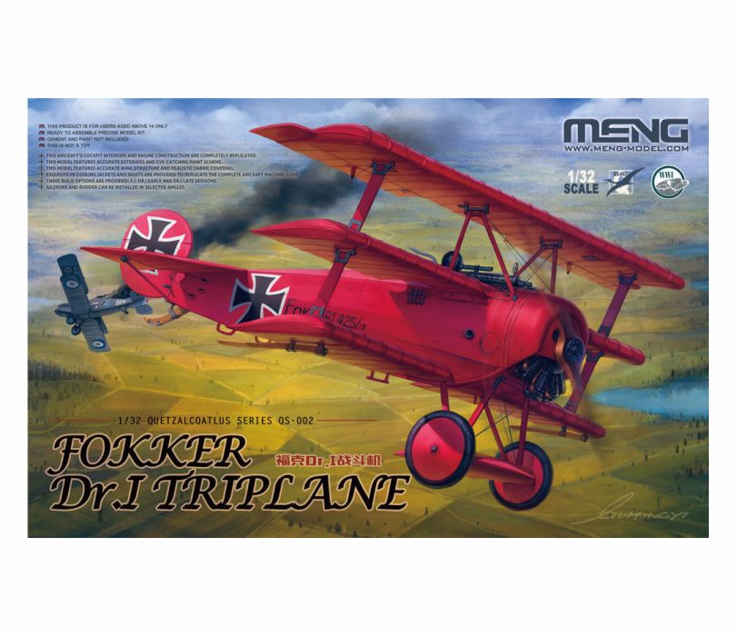 Meng Model QS-002 1/32 Fokker Dr.I Triplane