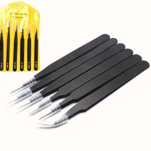 Tweezers set of 6 High-Quality Anti-Static Tweezers (Σετ τσιμπιδάκια )